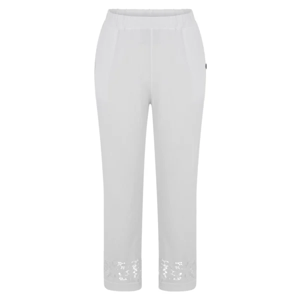 Wide Leg Cotton Sweatpants For Women With Elastic Waist Casual Wear - Image 3