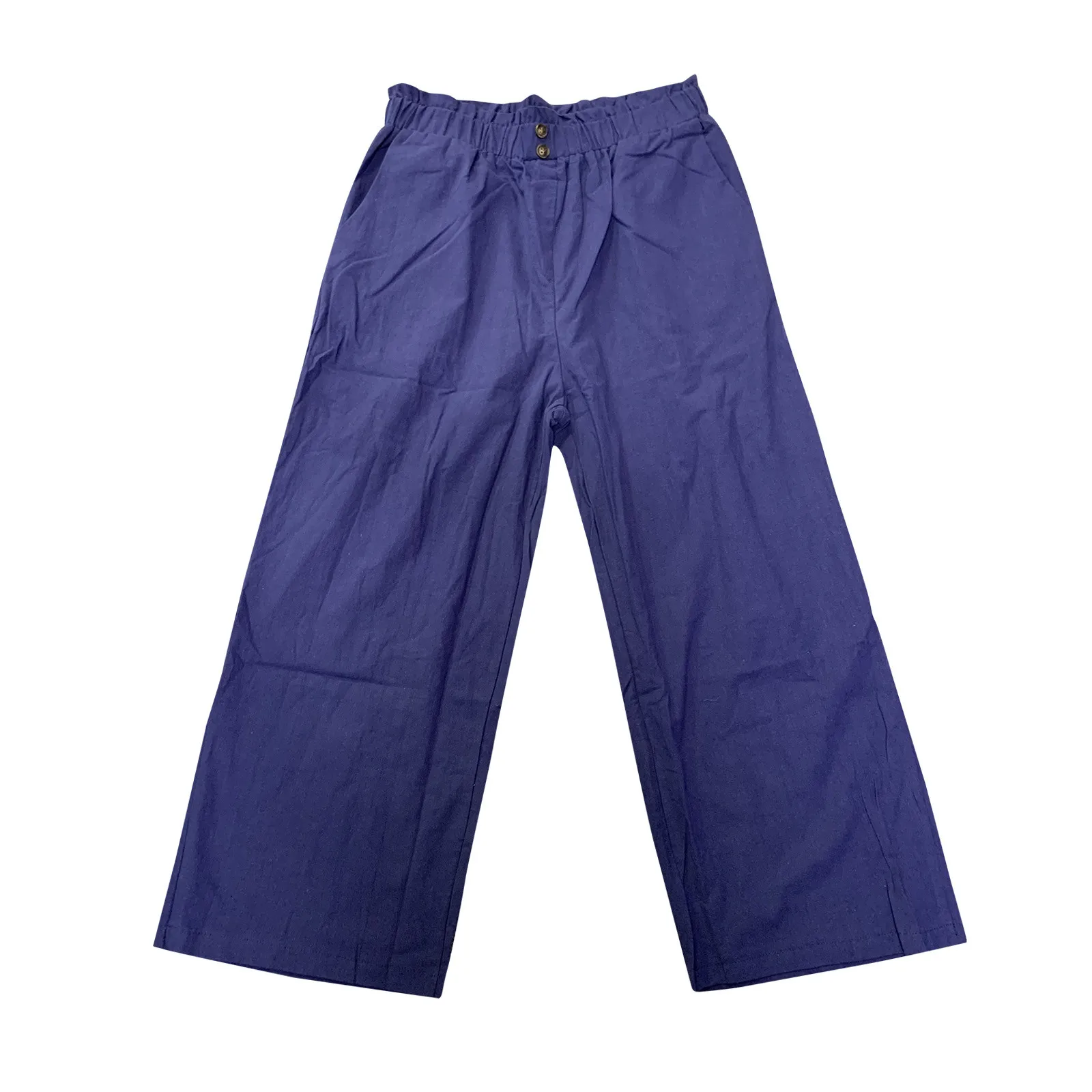 Casual Capri Pants For Women Summer Cotton Linen Beach Streetwear Trousers - Image 4