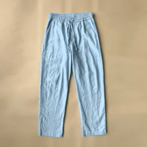 Men's Summer Cotton Linen Loose Wide-Leg Jogging Fitness Pants
