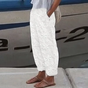 Women’s Vintage Harem Pants Wide Leg High Waist Casual Joggers