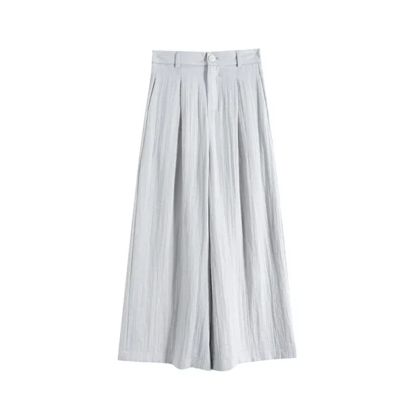 Summer Women’s Loose Cotton Linen Wide Leg Casual Comfortable Pants - Image 6