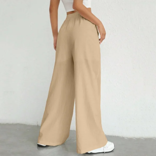 Women’s High Waisted Wide Leg Palazzo Pants Casual Loose Workwear - Image 4