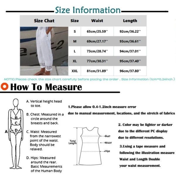 Wide Leg Cotton Sweatpants For Women With Elastic Waist Casual Wear - Image 6