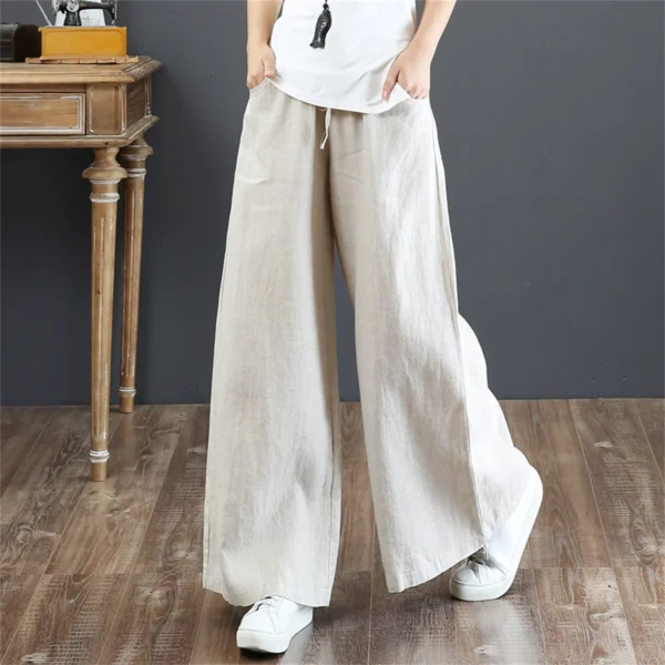Women’s High Waisted Wide Leg Palazzo Pants With Pockets Casual Style - Image 5